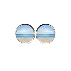 Beach Earrings, Summer Ocean